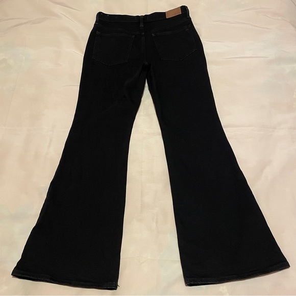 Madewell- The Perfect Vintage Flare Jean in Sherborn Wash Black Size 28 - Picture 5 of 11